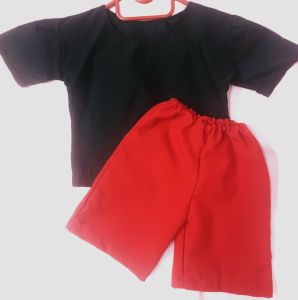 Kids Costumes to Hire - Black Tshirt & red shorts - Toddler (mickey, pirate)